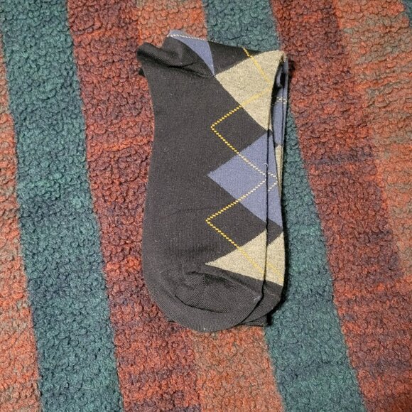 MENS JONES NEW YORK ARGYLE DRESS SOCKS - Picture 3 of 3
